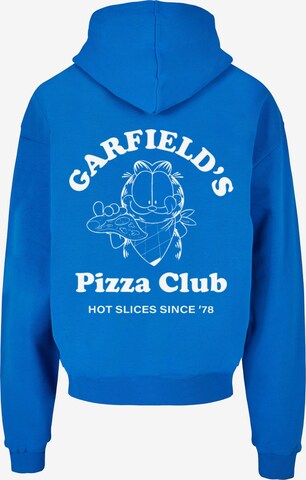Merchcode Sweatshirt 'Garfield 45 - Pizza Club' in Blau