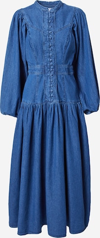 Warehouse Shirt Dress 'Western' in Blue: front