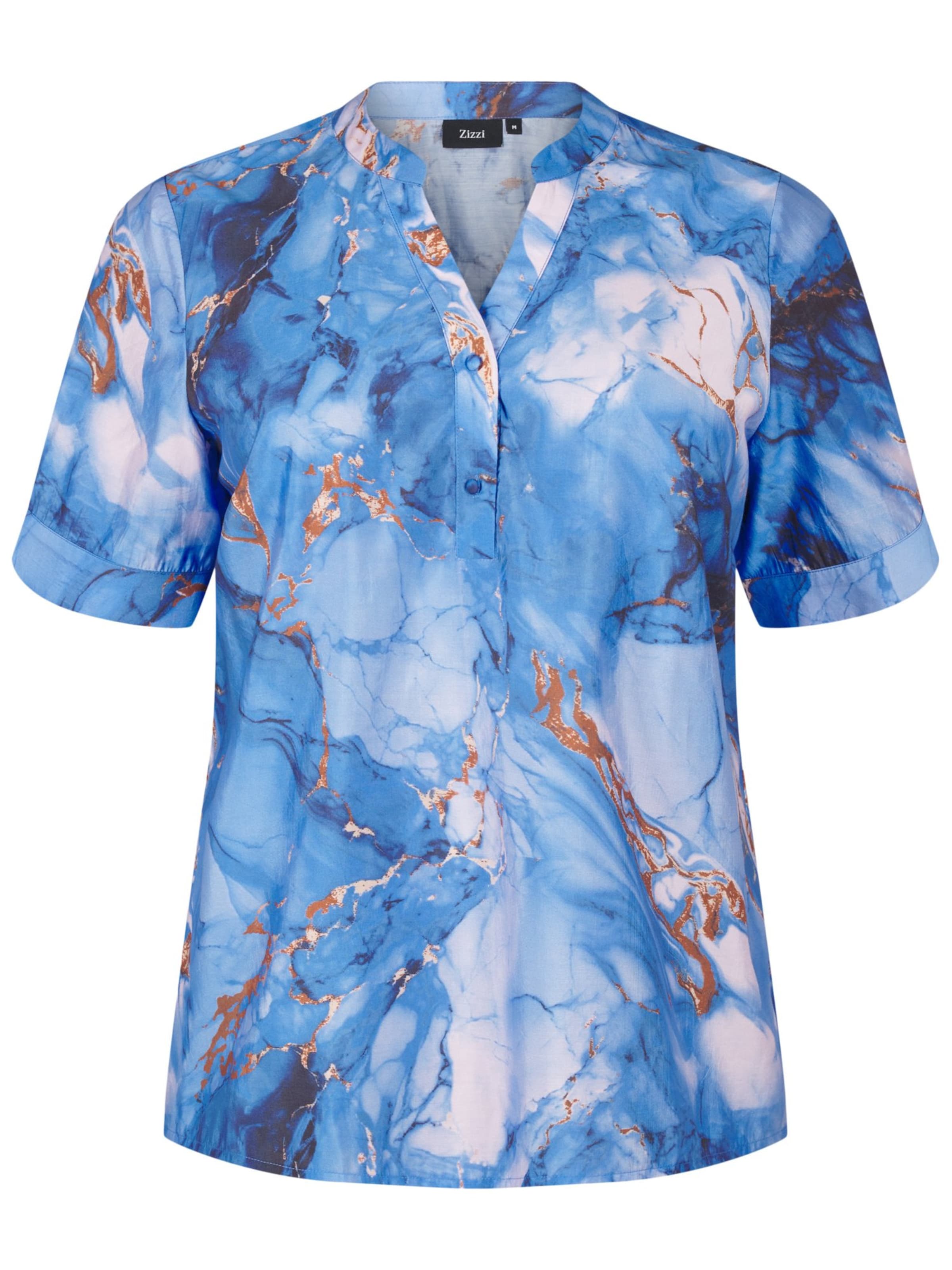 Zizzi Блузка 'Eclaru' в Синий: спереди