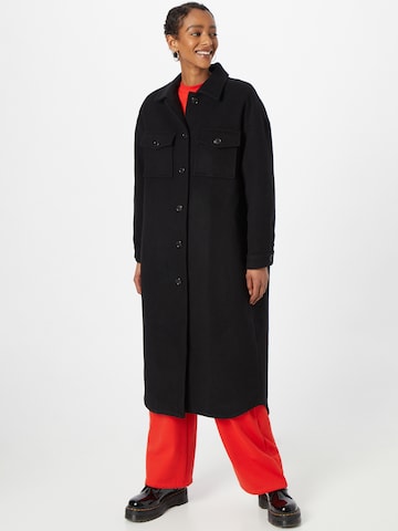 RECC Ανοιξιάτικο και φθινοπωρινό παλτό 'CHARLTON' σε μαύρο: μπροστά