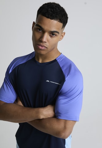 T-Shirt fonctionnel 'Vault' MONTERRAIN en bleu