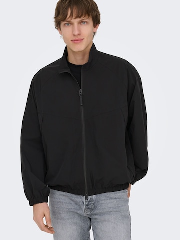 Only & Sons Overgangsjakke 'ONSMatt' i sort