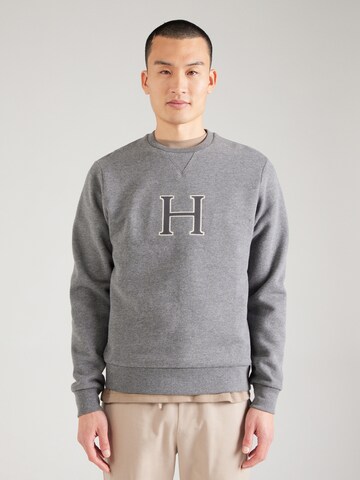Felpa 'HERITAGE' di Hackett London in grigio: frontale