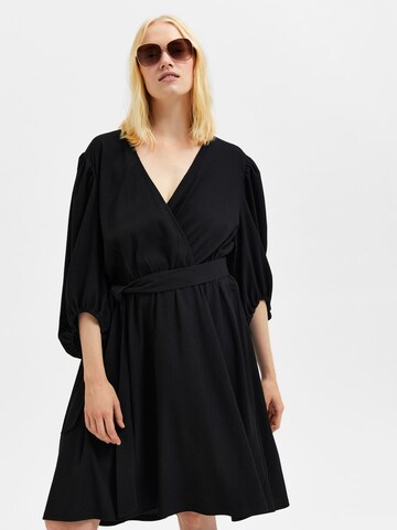 Selected Femme Curve Jurk 'Mynte' in Zwart