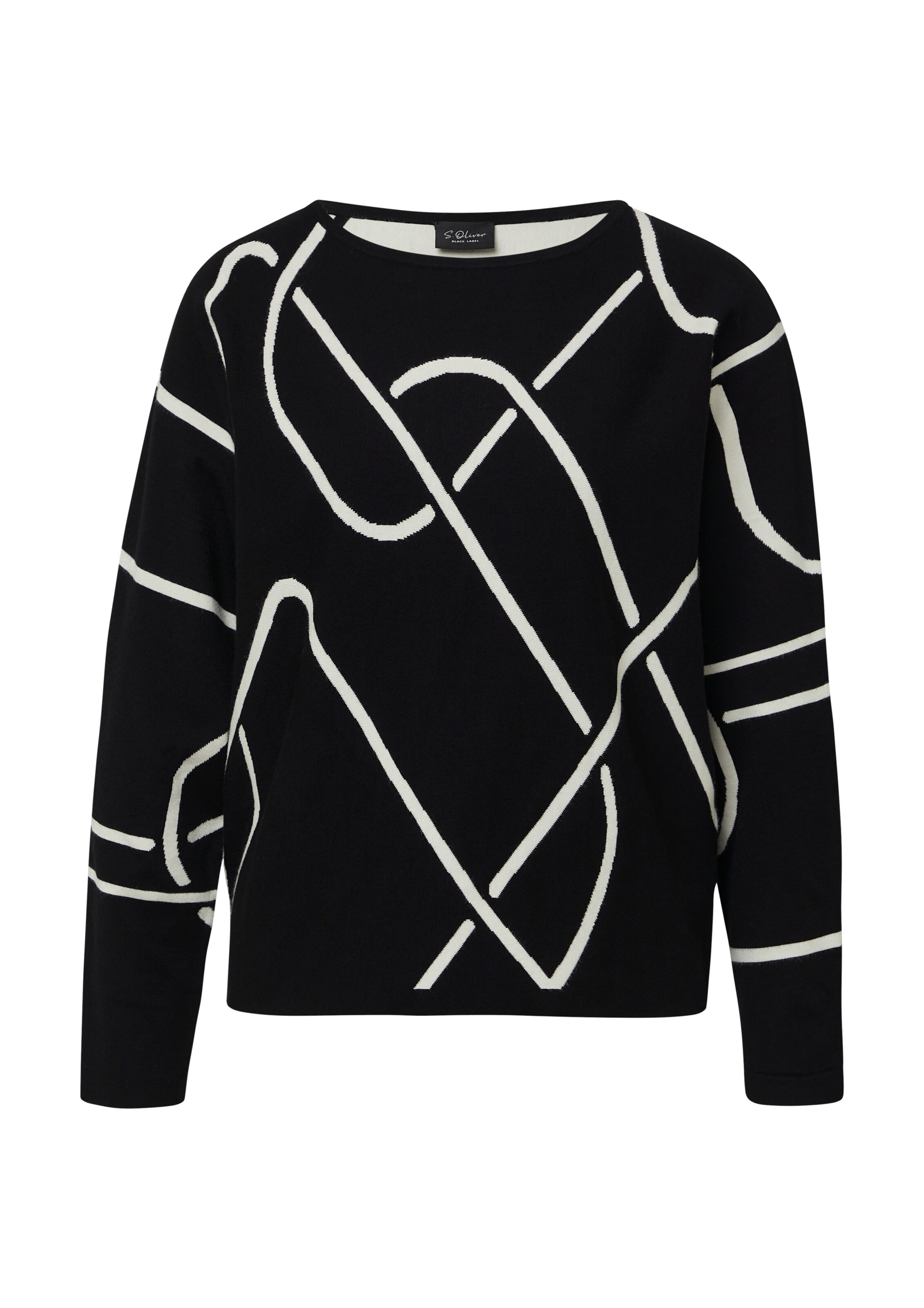 s.Oliver Trui in Zwart: voorkant