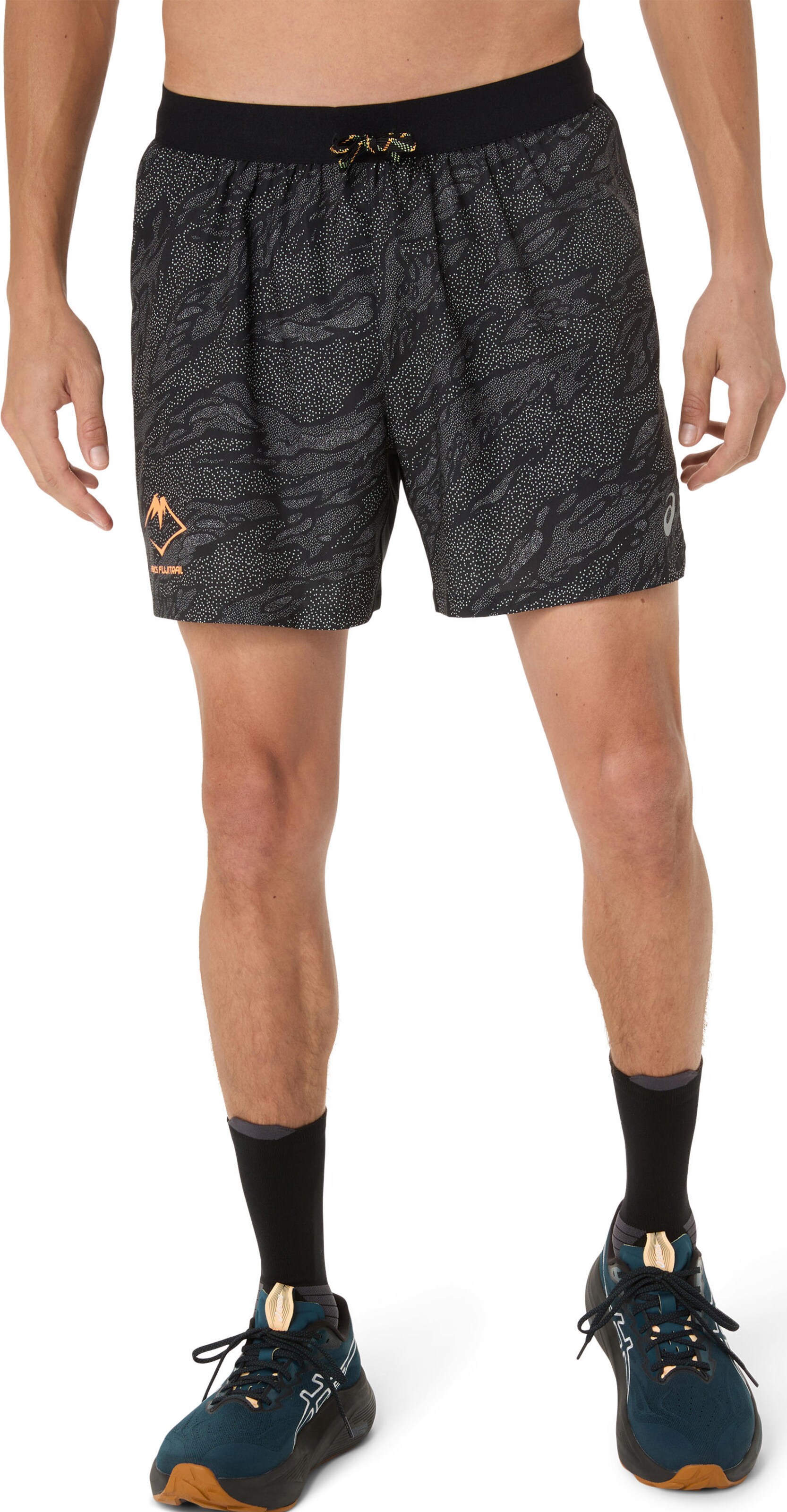 ASICS Regular Workout Pants in Black: front