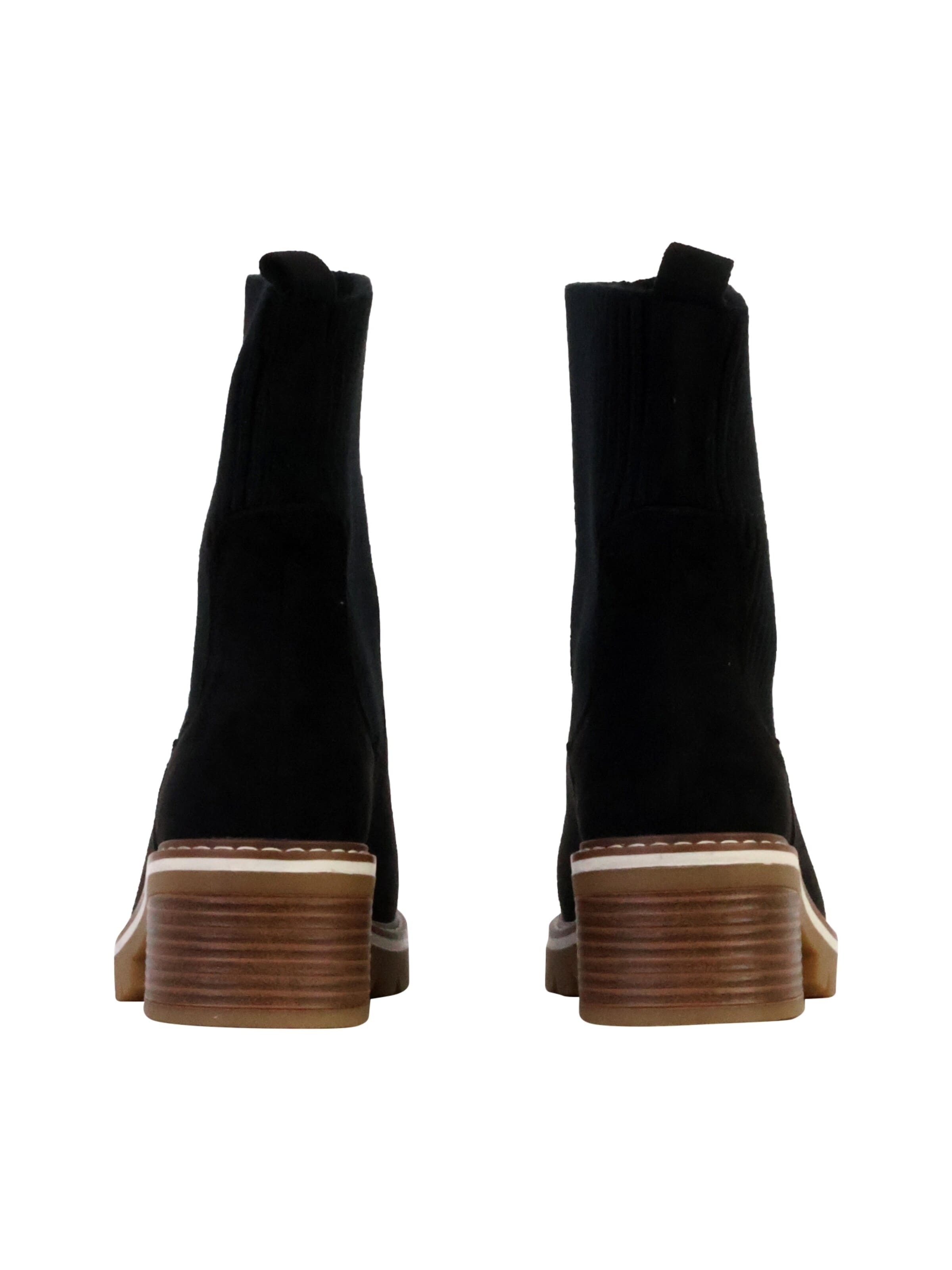 Bottines 'Stiefeletten zum Hineinschlüpfen' The Divine Factory en noir