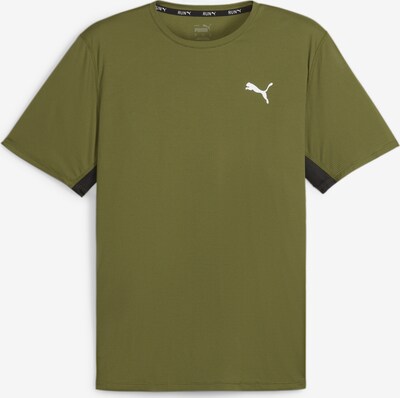 PUMA T-Shirt fonctionnel en vert / blanc, Vue avec produit