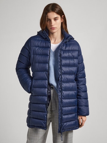 Pepe Jeans Winter Coat 'MADDIE' in Blue: front