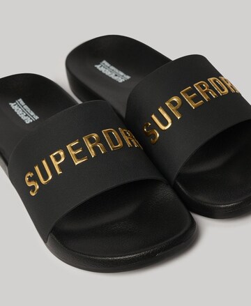 Superdry Badeschuh in Schwarz