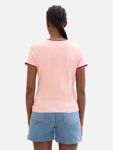 T-shirt TOM TAILOR DENIM en rose