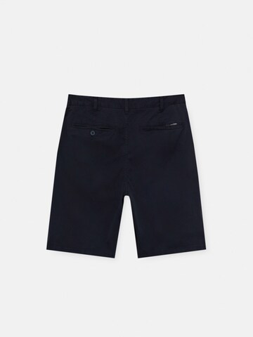 Pull&Bear Regular Chino Pants in Blue