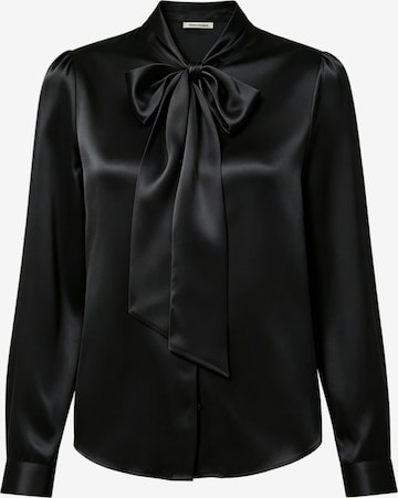 Lilysilk Blouse 'LILYSILK Seidenbluse mit Schleife' in Zwart: voorkant