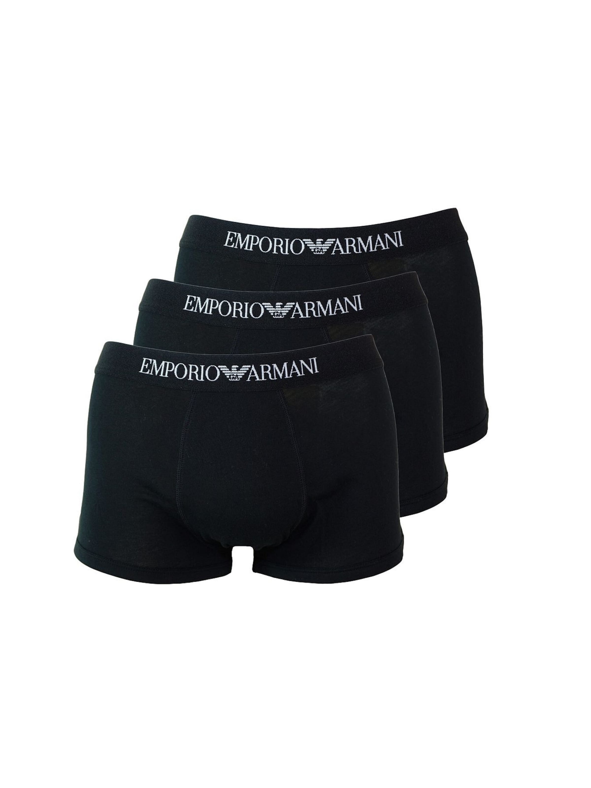 Boxer di Emporio Armani in nero: frontale