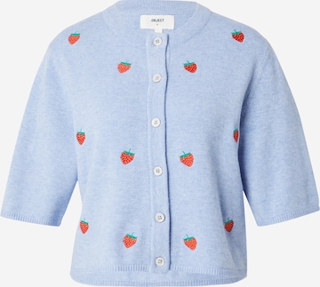 Cardigan 'THESS' OBJECT en bleu : devant