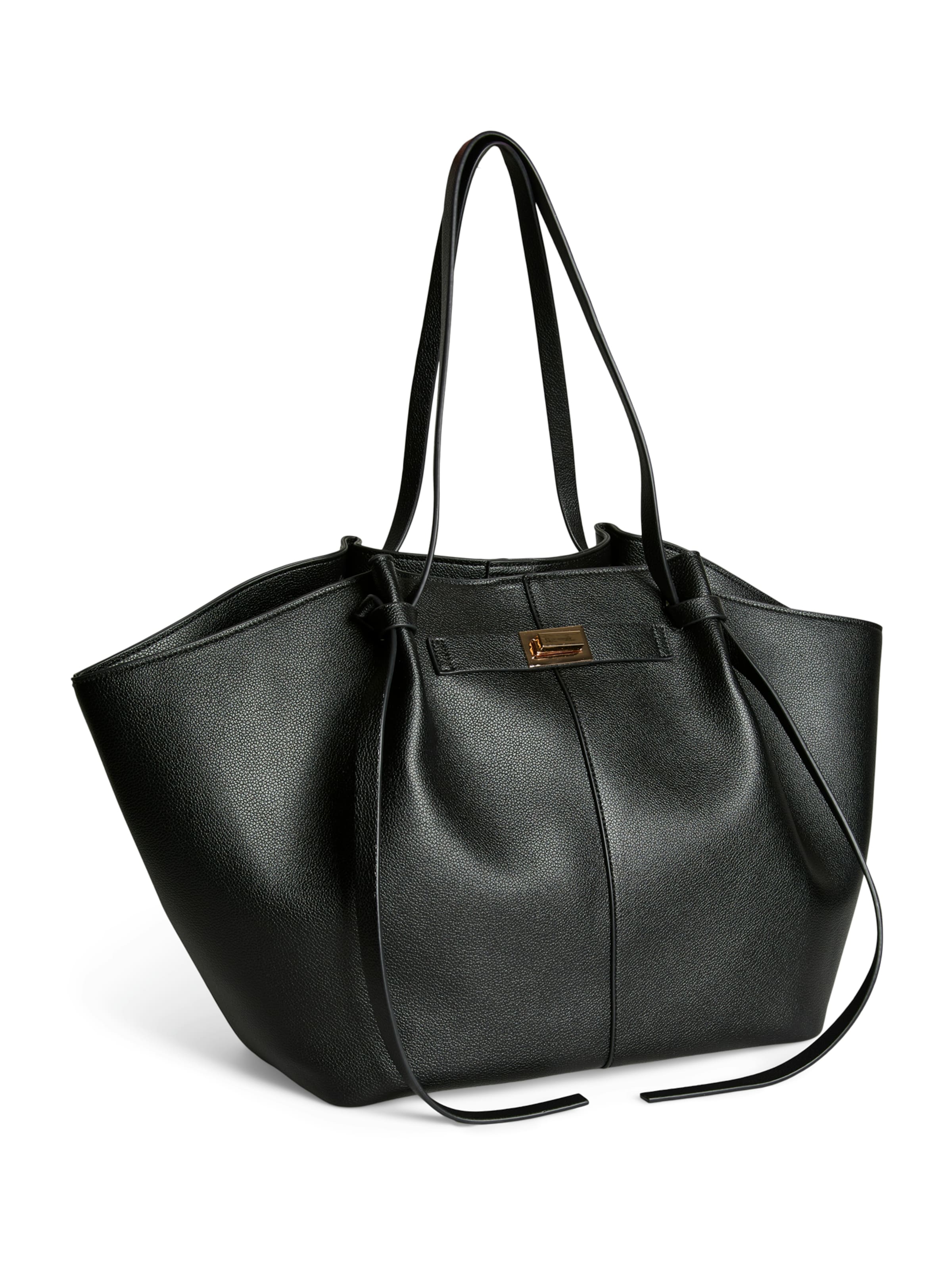 PIECES Shopper 'PCCAMILLA' in Black: front