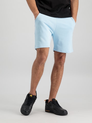 ALPHA INDUSTRIES Regular Pants in Blue: front