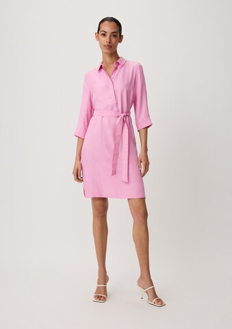 Robe-chemise COMMA en rose : devant