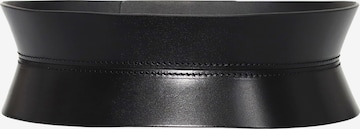 Haute Cuir Gürtel 'Slim Sablier Corset Belt' in Schwarz: Vorderseite