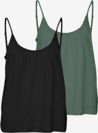 VERO MODA Top 'LUNA' in Green / Black, Item view