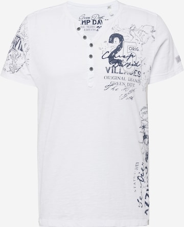 CAMP DAVID Shirt 'Cinque Terre' in Wit: voorkant