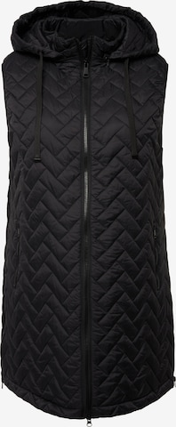 Ulla Popken Bodywarmer in Zwart: voorkant