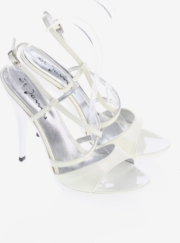 ST. JAMES Sandals & High-Heeled Sandals in 38 in White: front