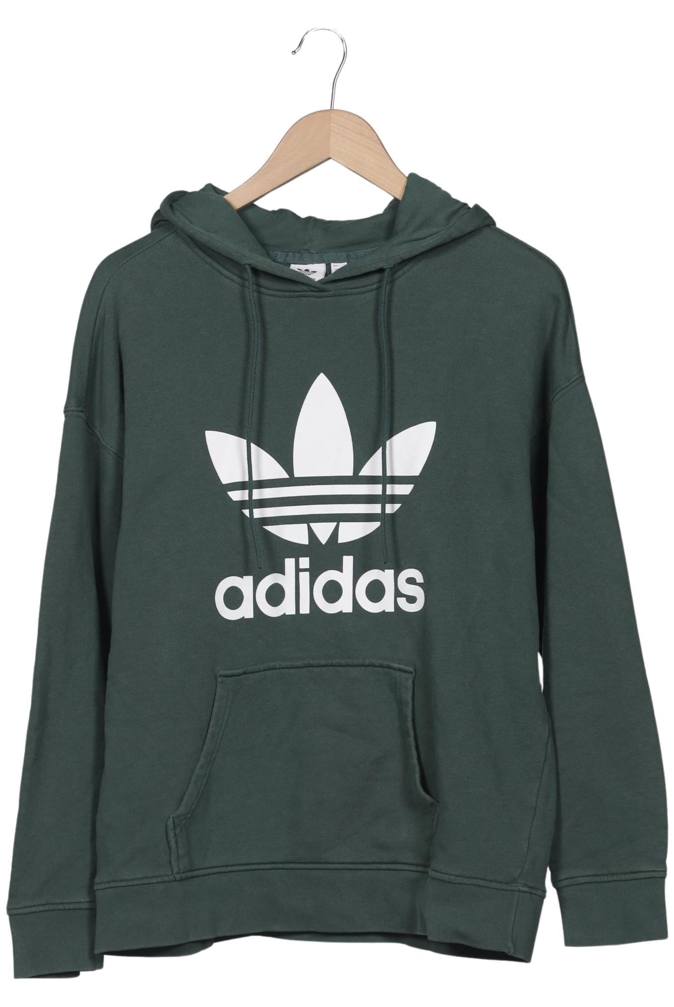 ADIDAS ORIGINALS Sweatshirt & Zip-Up Hoodie in M in Green: front