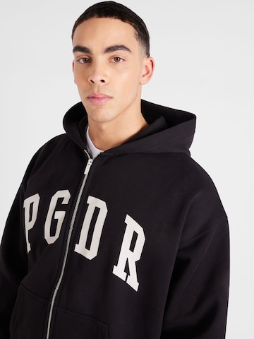 Pegador - Sudadera con cremallera en negro