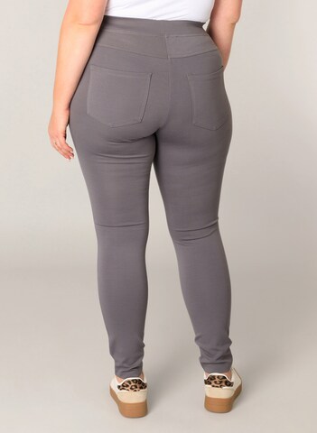 BASE LEVEL CURVY Skinny Leggings 'Arnika' in Grey