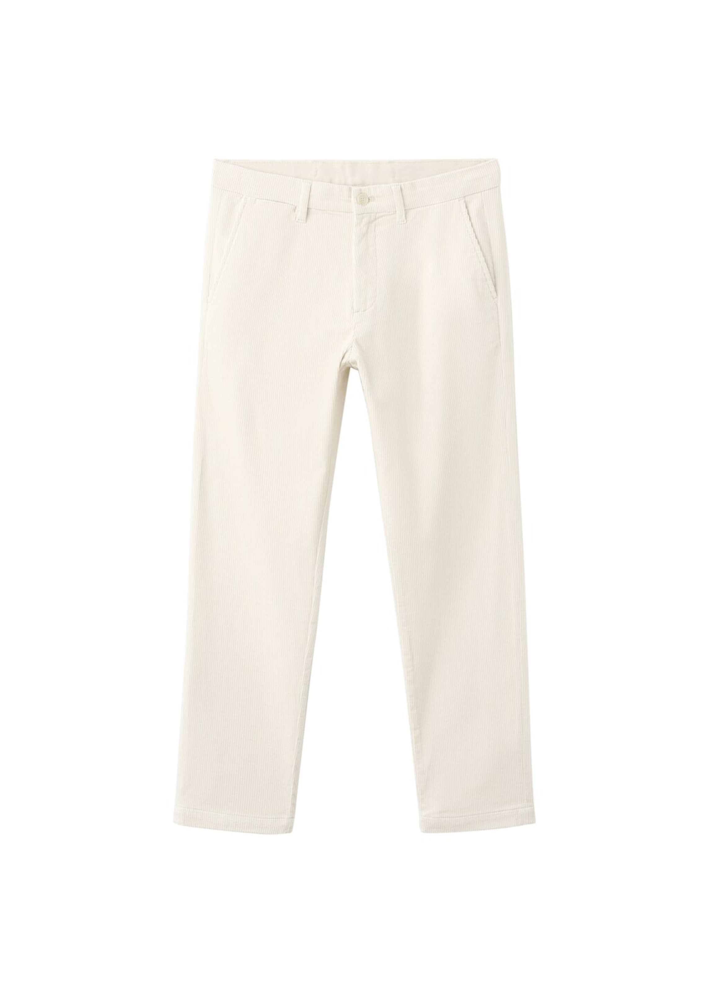 MANGO MAN Slimfit Hose 'Berdam' in Beige: Vorderseite