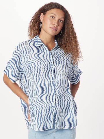 Monki Blouse in Blue: front