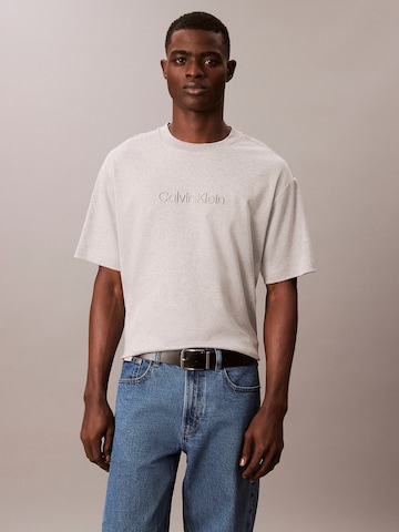 pelēks Calvin Klein T-Krekls: no priekšpuses