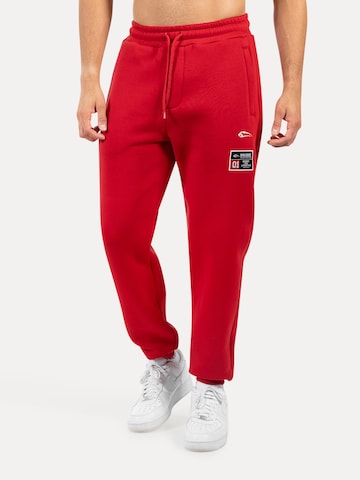 Smilodox Tapered Trousers 'Rayk' in Red: front