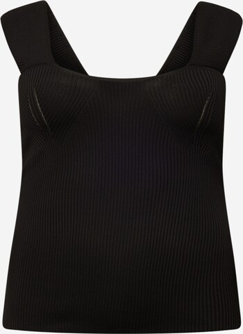 Trendyol Curve Knitted top in Black: front