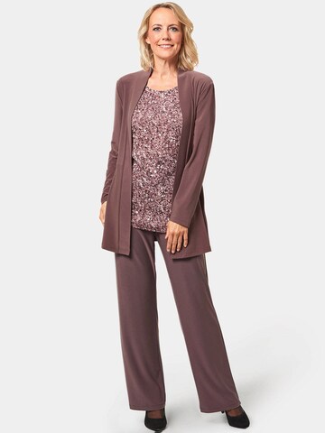 Goldner Strickjacke in Lila