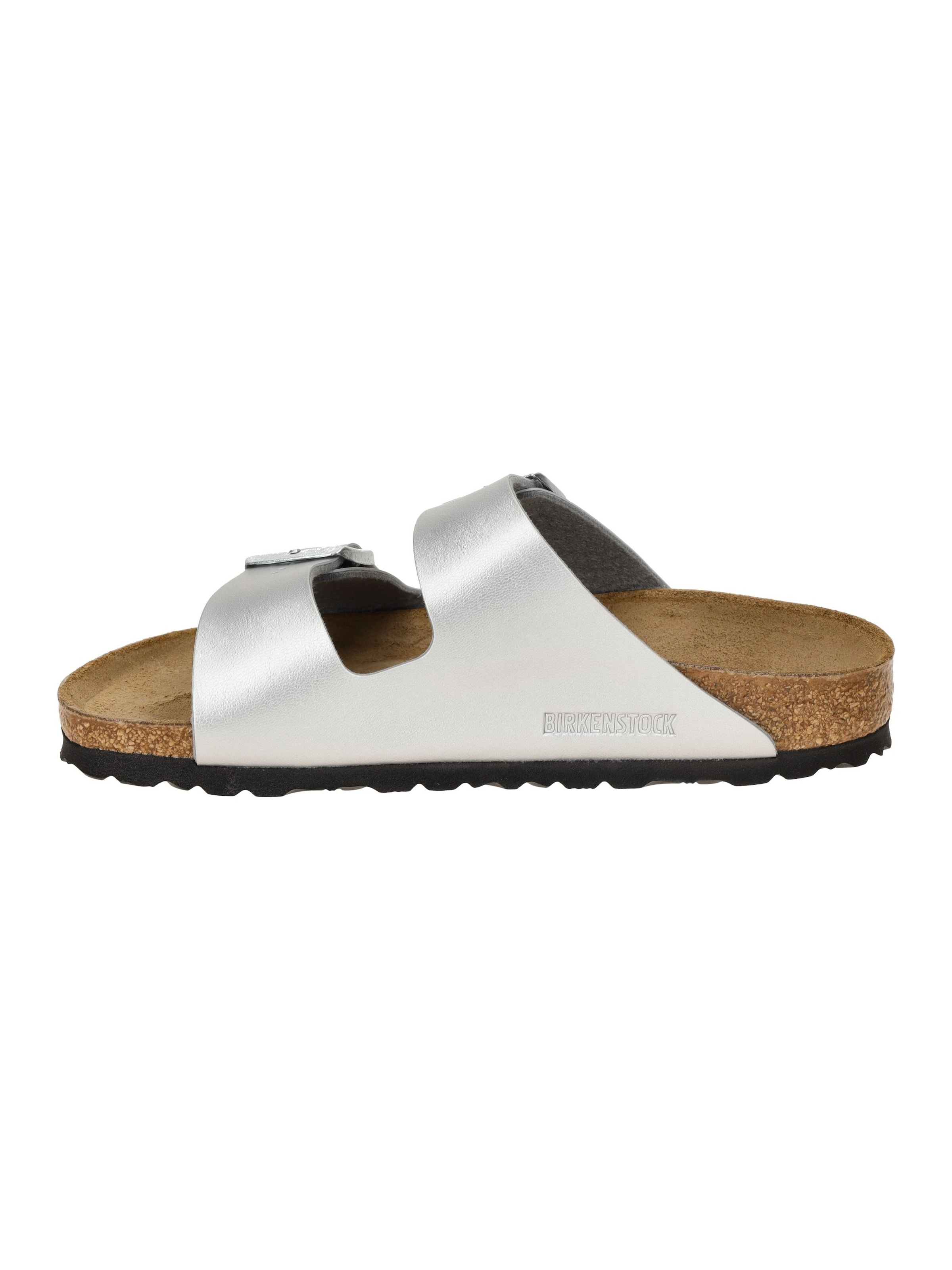 BIRKENSTOCK Pantolette 'Arizona' in Silber
