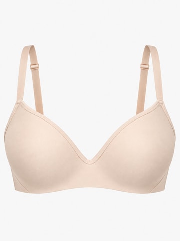 MILENKA Classic Bra 'Wireless t-shirt bra' in Beige