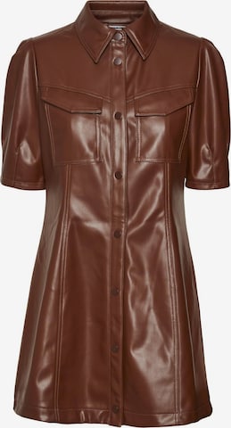 Robe-chemise 'Pushy' Noisy may en marron : devant