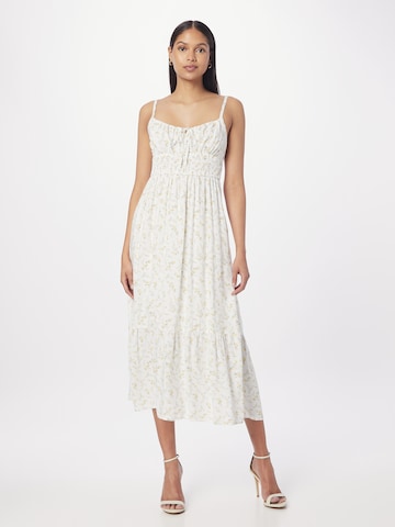 HOLLISTER Summer dress in White: front