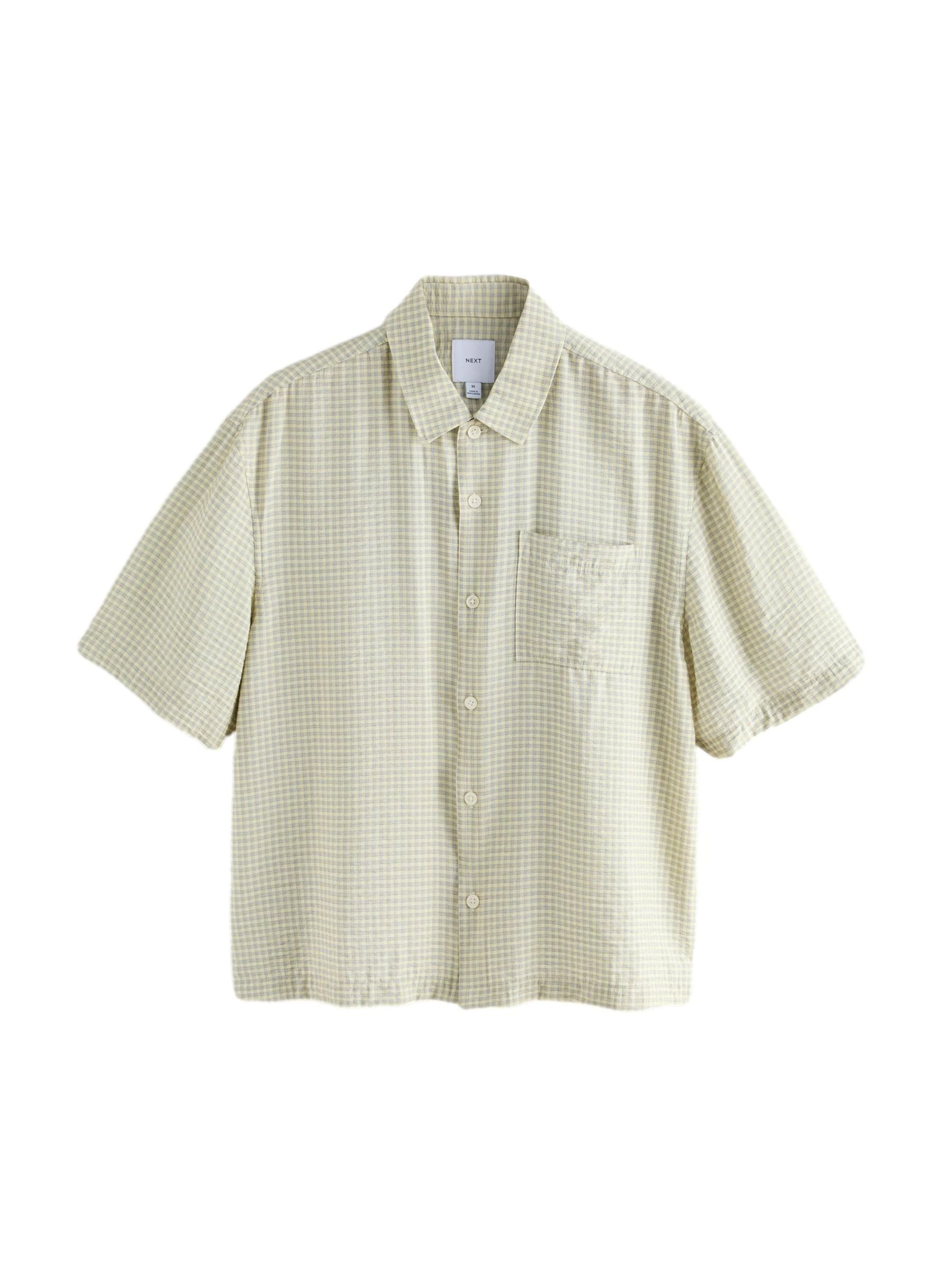 Next Comfort fit Overhemd in Beige: voorkant