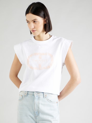 Twinset T-shirt i vit: framsida