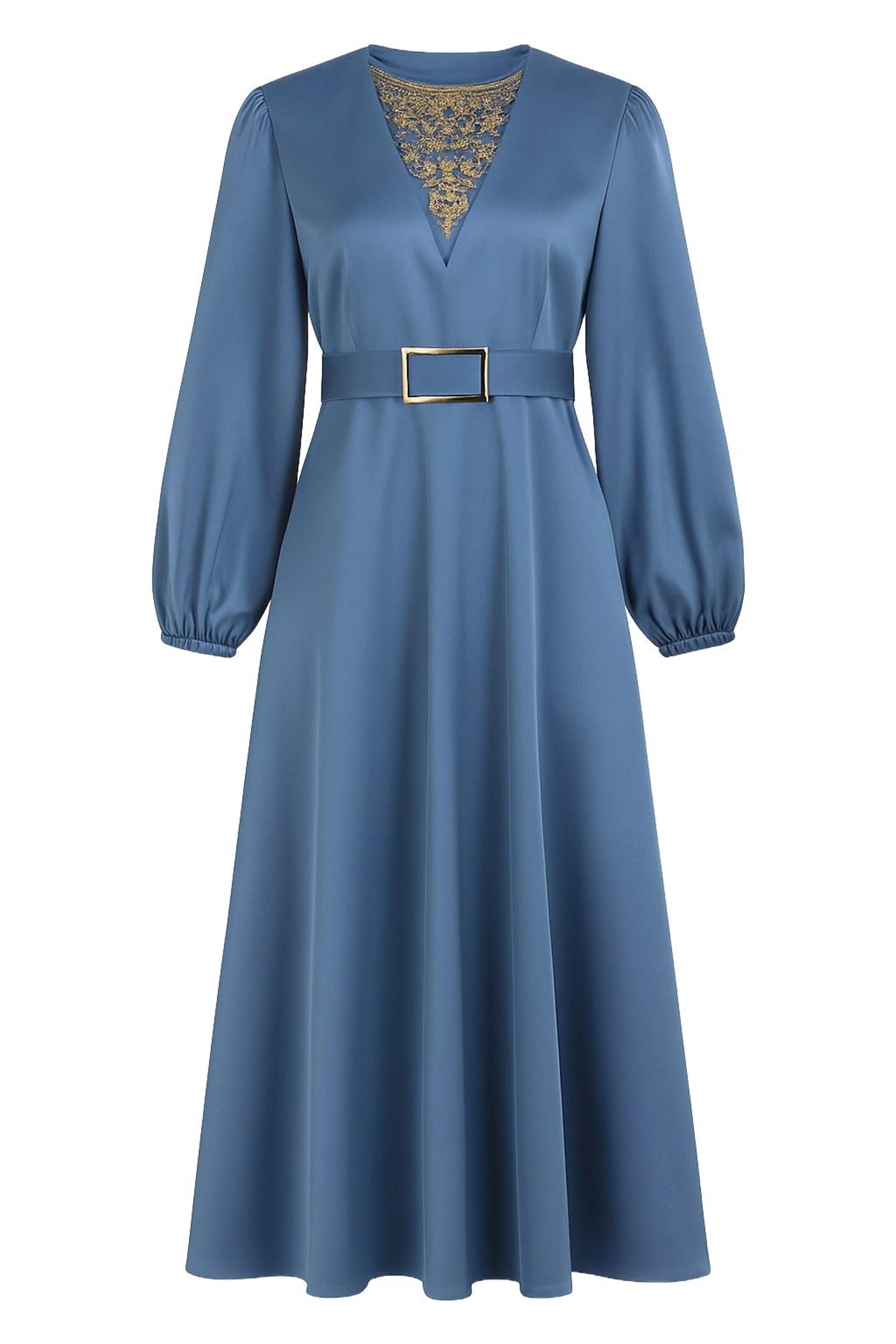 MODAMIHRAM Avondjurk in Blauw: voorkant