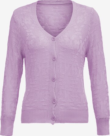 COBIE Knit Cardigan in Purple: front