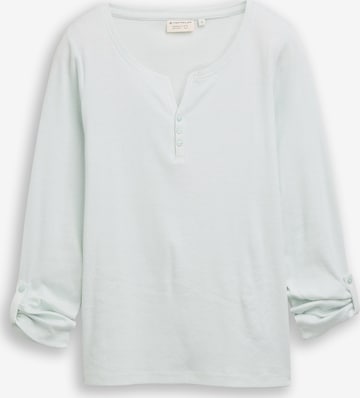 TOM TAILOR Тениска в синьо: отпред