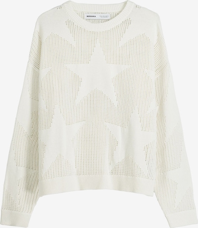 Pullover Bershka di colore offwhite, Visualizzazione prodotti