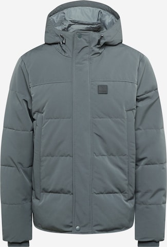 Vintage Industries Winter Jacket 'Glenn' in Grey: front