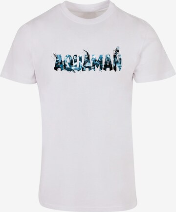 ABSOLUTE CULT Shirt 'Aquaman' in Wit: voorkant