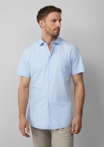 s.Oliver BLACK LABEL Regular fit Overhemd in Blauw: voorkant