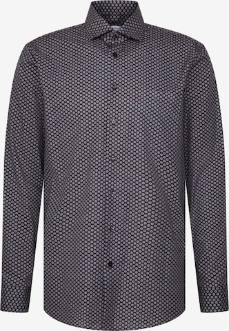 SEIDENSTICKER Business shirt 'Schwarze Rose' in Brown: front